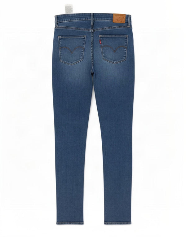 Levi's Womens 721 High Rise Skinny Jeans W29 L30 Blue Cotton