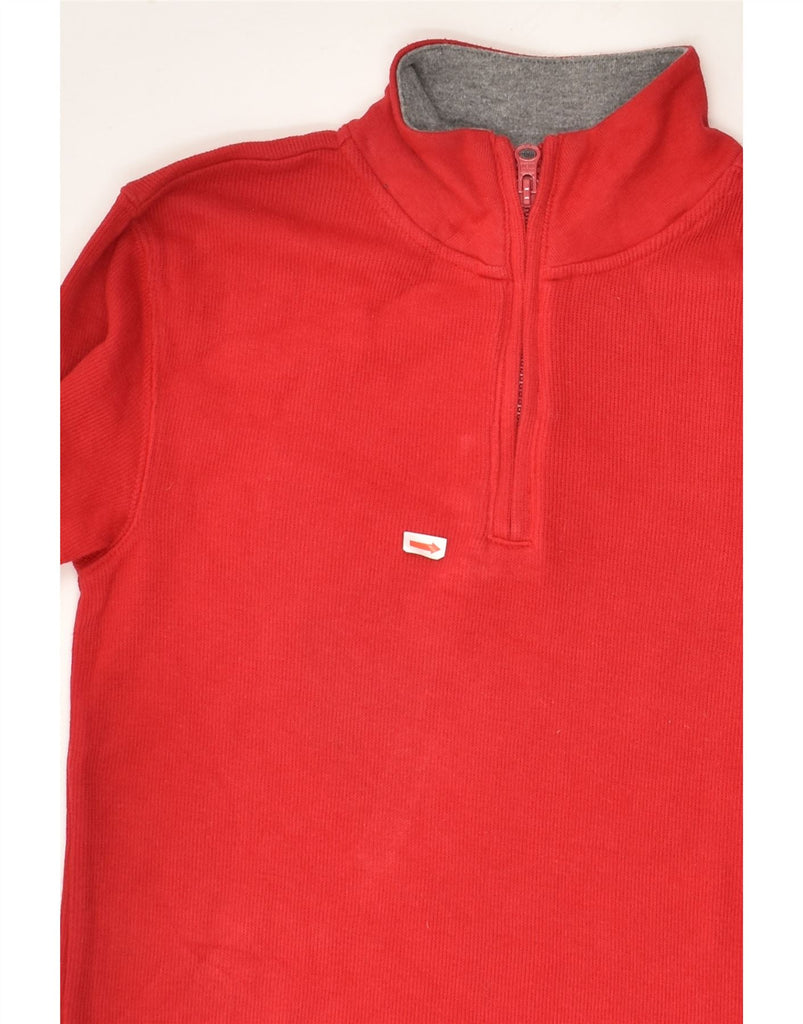 GAP Boys Zip Neck Sweatshirt Jumper 8-9 Years Medium Red Cotton | Vintage Gap | Thrift | Second-Hand Gap | Used Clothing | Messina Hembry 