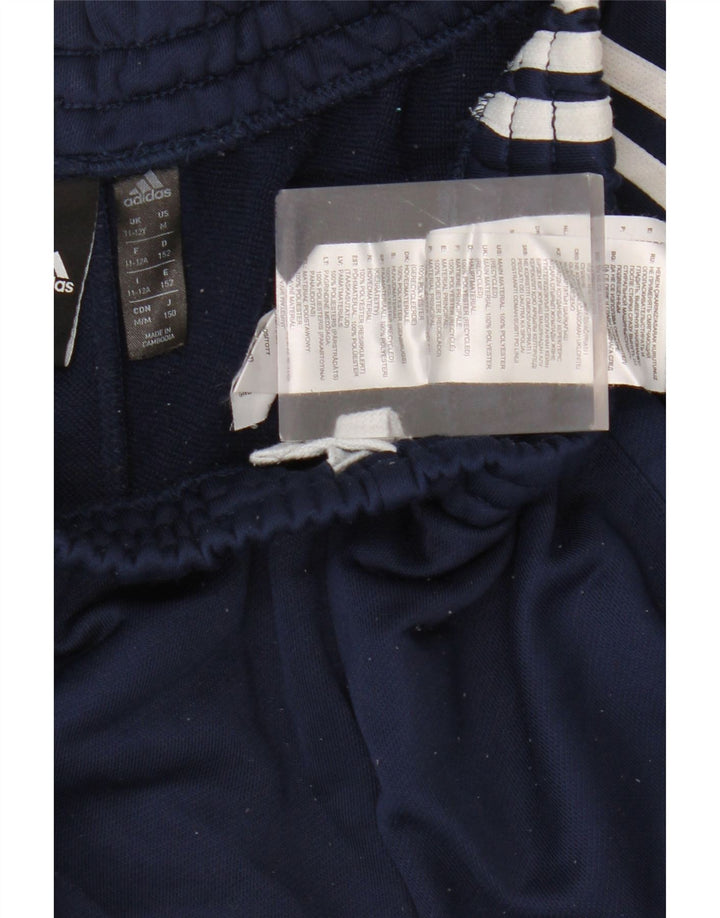 ADIDAS Boys Sport Shorts 11-12 Years  Navy Blue Polyester