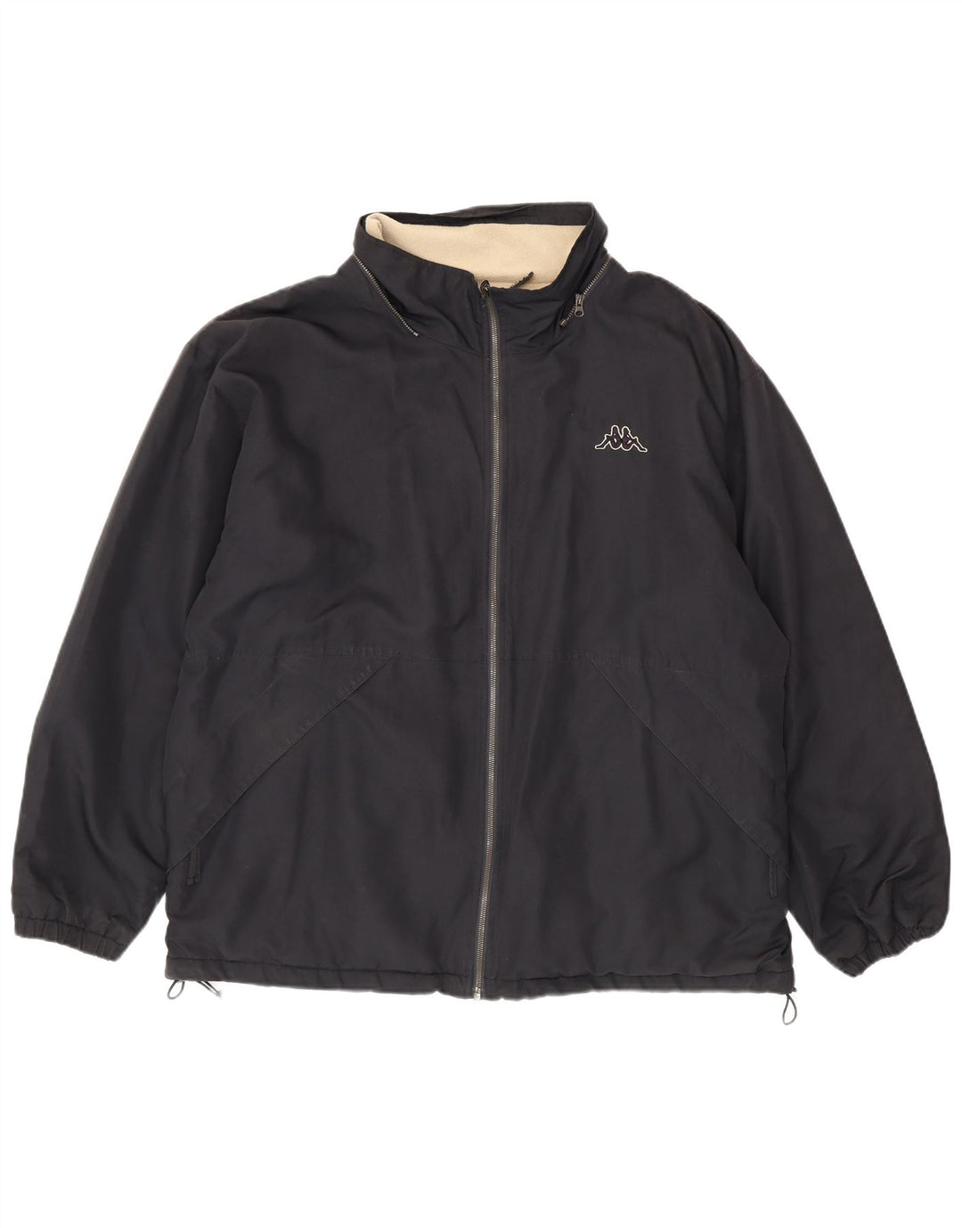Kappa Mens Reversible Jacket UK 40 Large Navy Blue Polyester