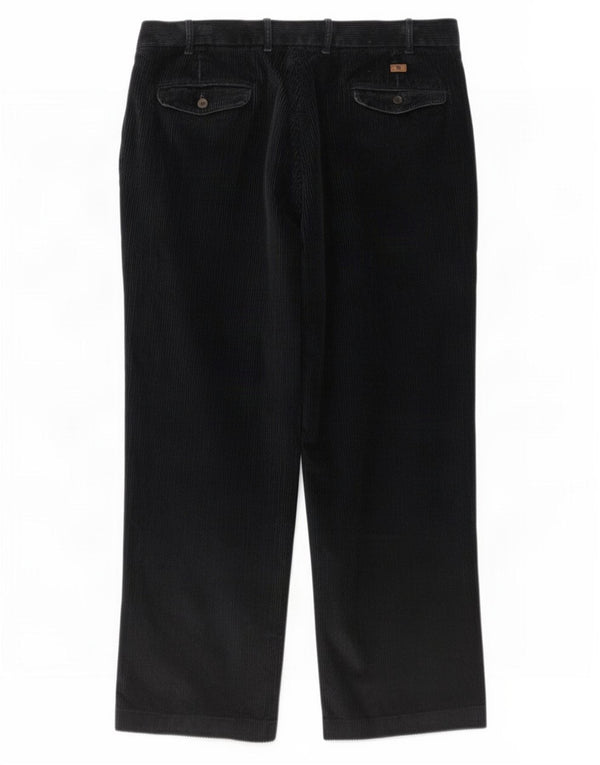 Marks & Spencer Mens Blue Harbour Straight Corduroy Trousers W38 L29 Navy