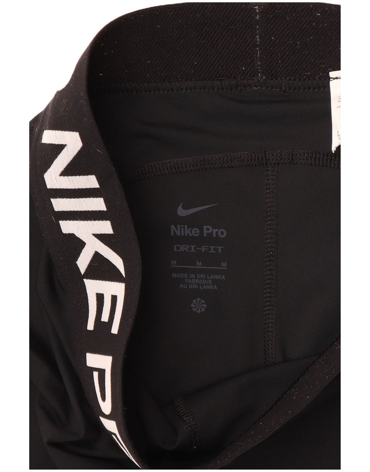 Nike Womens Graphic Leggings UK 12 Medium  Black