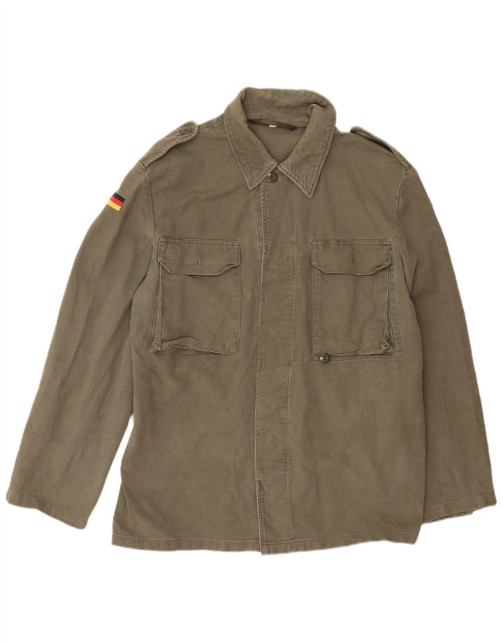Vintage Mens Military Jacket UK 40 Large Khaki