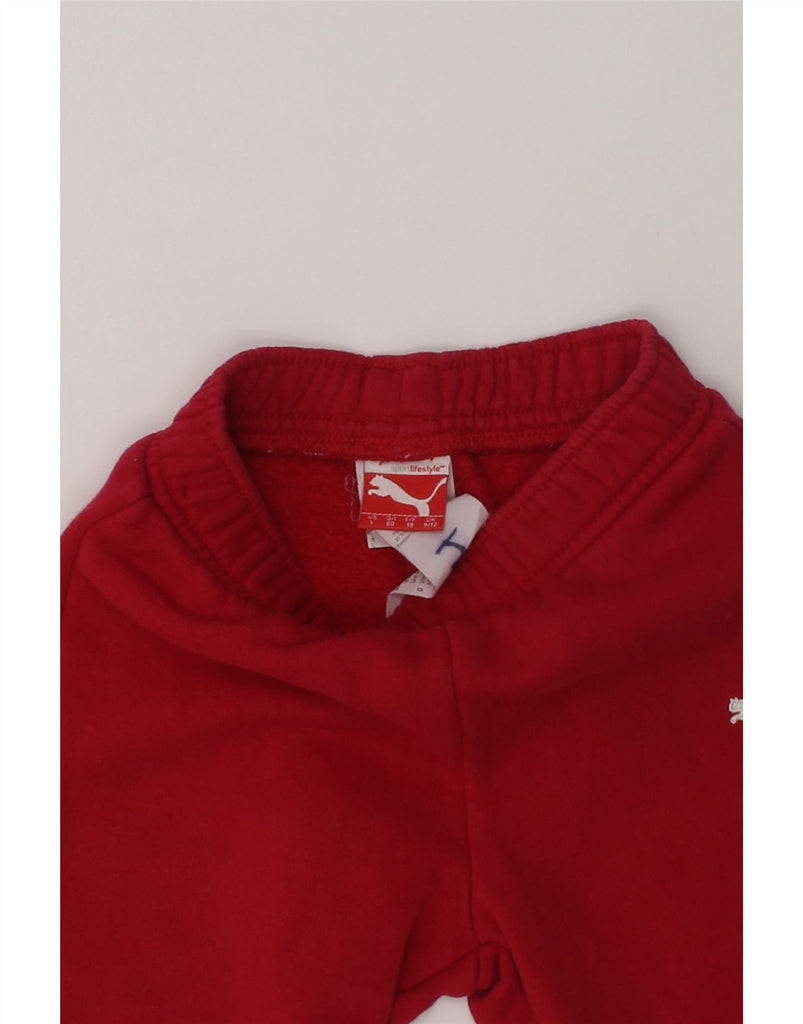 PUMA Baby Boys Joggers Tracksuit Trousers 9-12 Months Red Cotton | Vintage Puma | Thrift | Second-Hand Puma | Used Clothing | Messina Hembry 