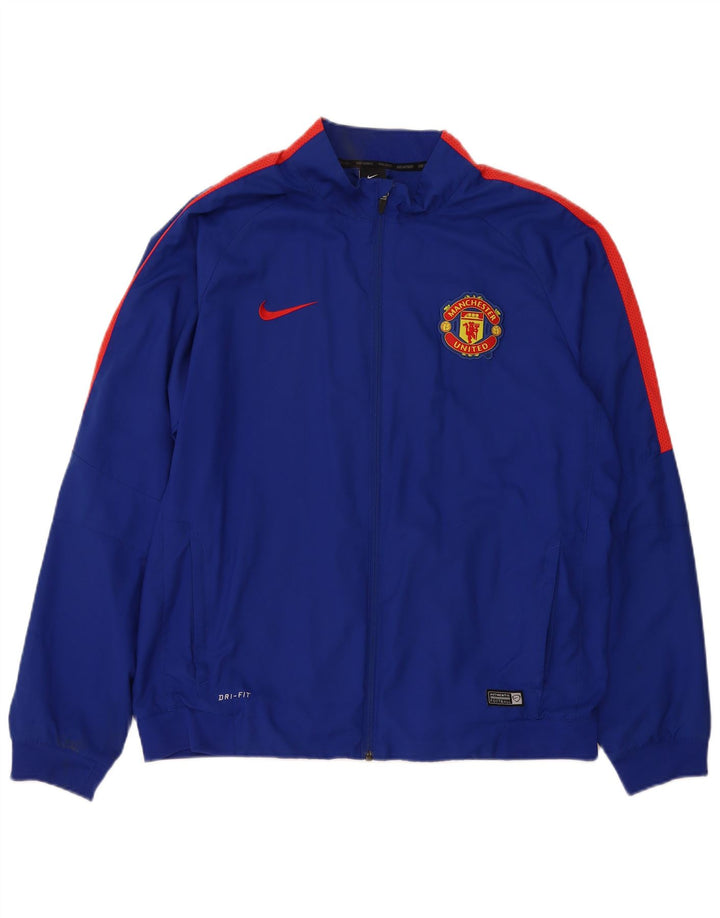 Nike Mens Manchester United Graphic Tracksuit Top Jacket XL Blue Polyester