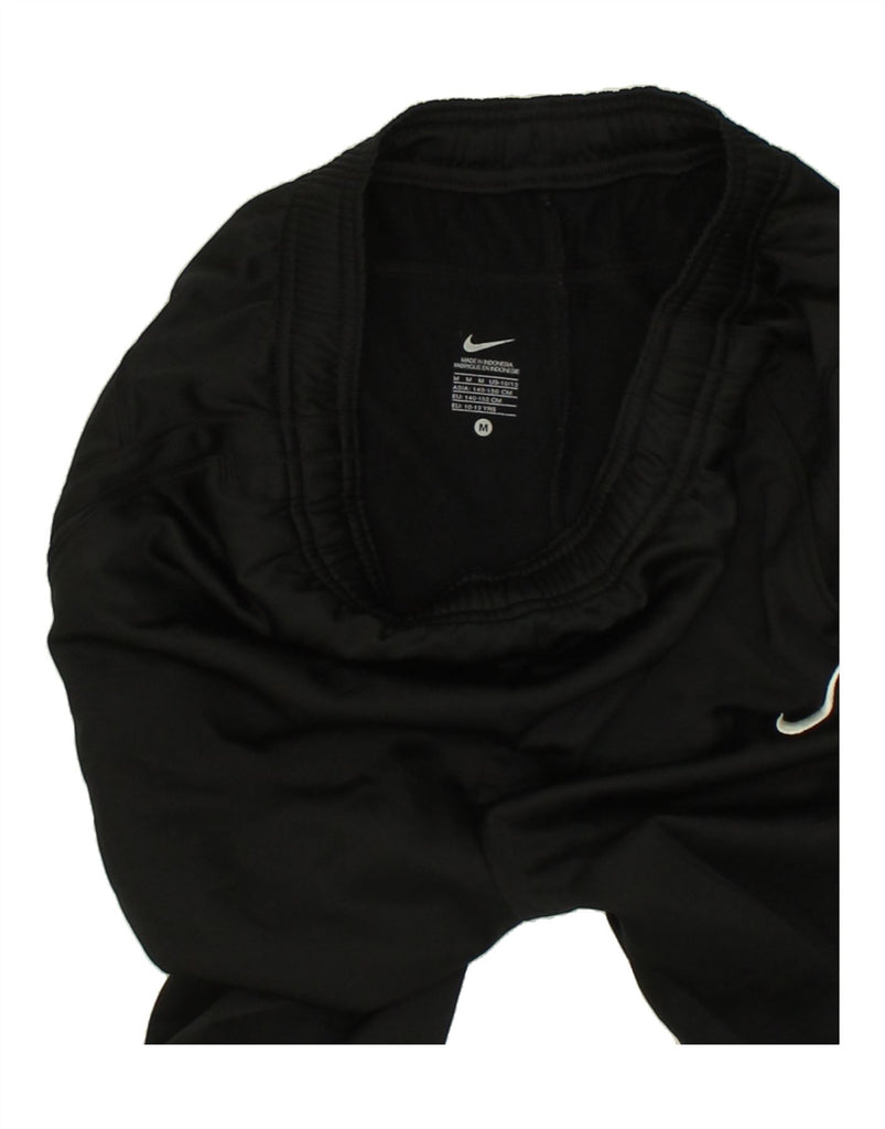 NIKE Boys Graphic Tracksuit Trousers 10-11 Years Medium  Black Polyester | Vintage Nike | Thrift | Second-Hand Nike | Used Clothing | Messina Hembry 