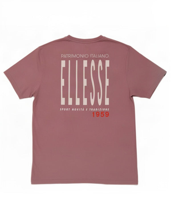 Ellesse Mens Graphic T-Shirt Top XL Pink Cotton