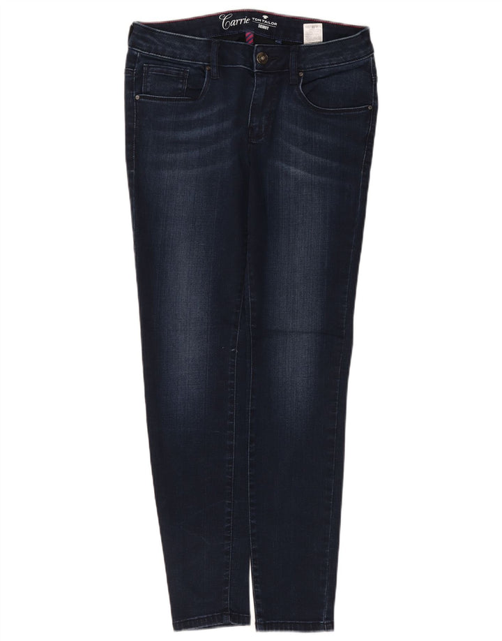 Tom Tailor Womens Skinny Jeans W30 L30 Navy Blue Lyocell