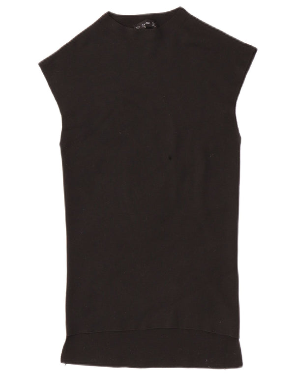 Zara Womens Vest Top UK 8 Small Black