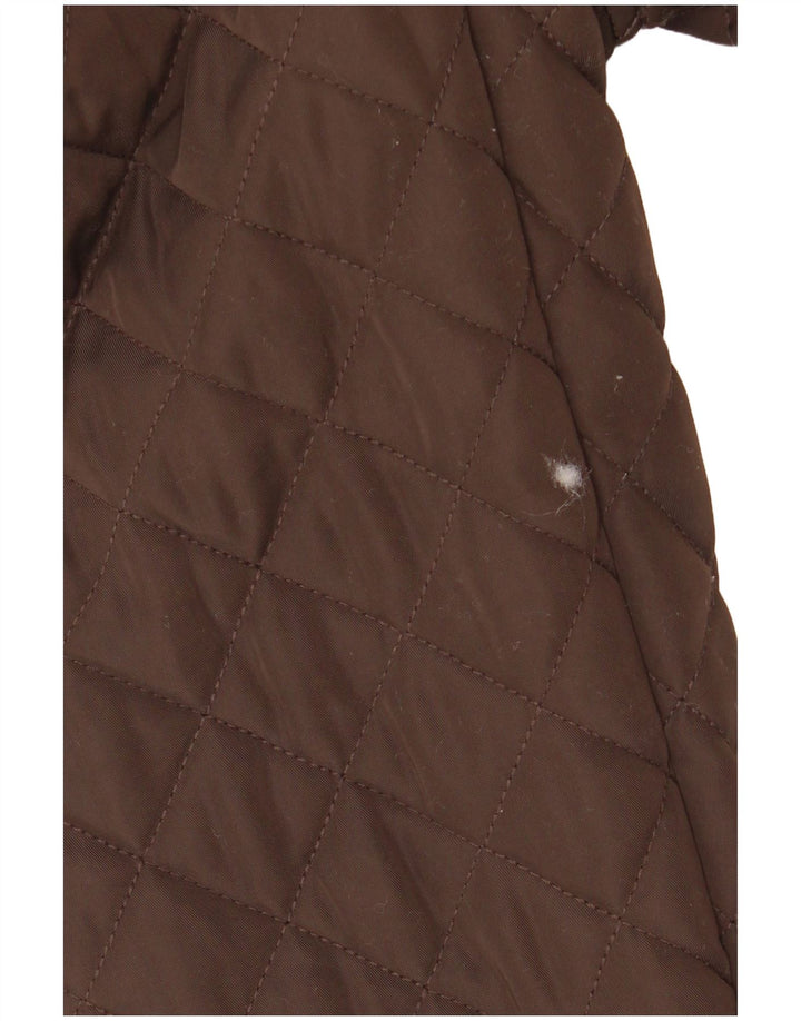 London Fog Mens Quilted Jacket UK 40 Large Brown Polyester