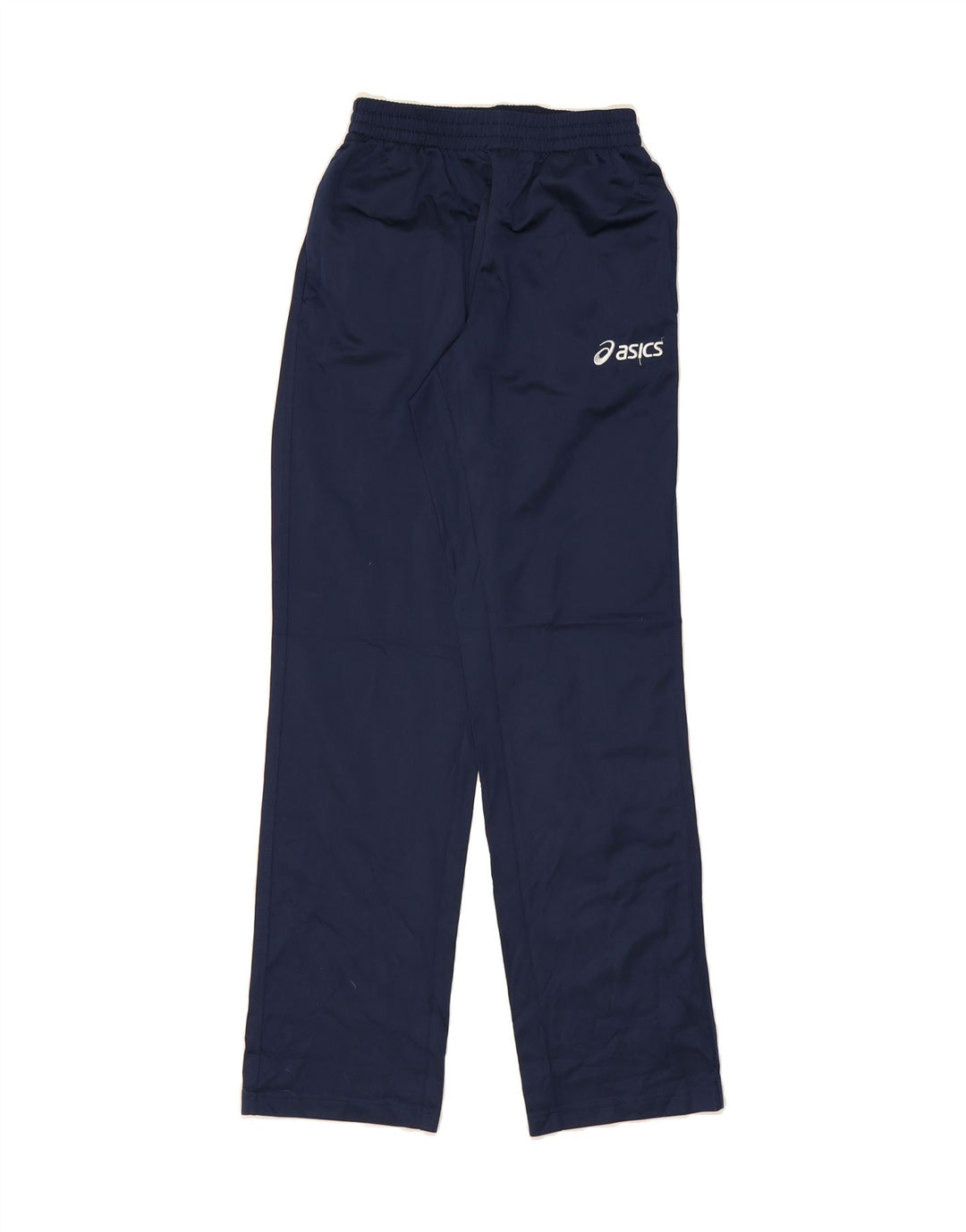 ASICS Mens Tracksuit Trousers Small  Navy Blue Polyester Vintage Asics and Second-Hand Asics from Messina Hembry 