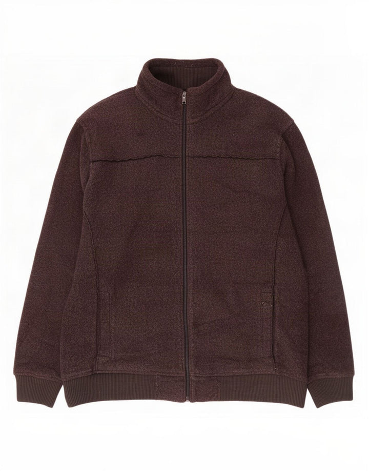 Marks & Spencer Mens Fleece Jacket UK 44 2XL Grey Polyester
