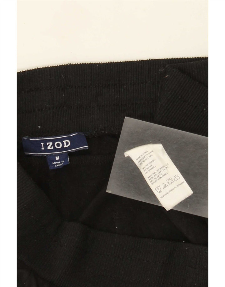 Izod Womens Tracksuit Trousers UK 14 Medium Black Polyester