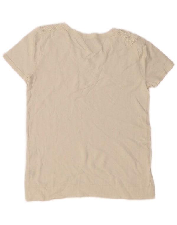 J. Crew Womens Short Sleeve Boat Neck Jumper Sweater UK 6 XS Off White