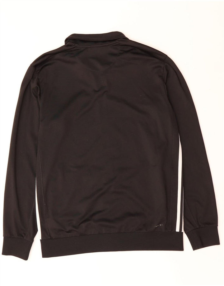 ADIDAS Mens Climalite Tracksuit Top Jacket Medium Black Polyester
