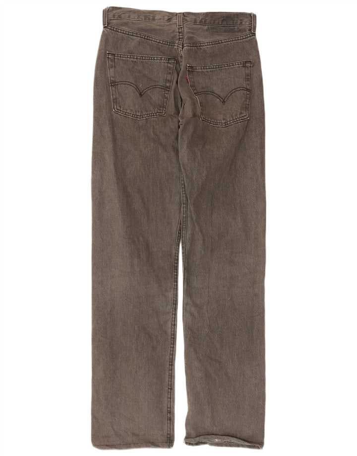 Levi's Mens Straight Jeans W30 L34 Grey Cotton