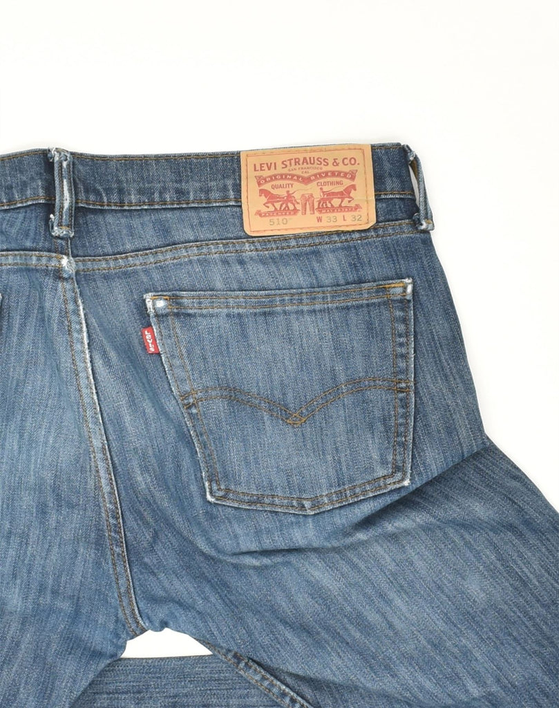 LEVI'S Mens 510 Slim Jeans W33 L32 Blue Cotton | Vintage Levi's | Thrift | Second-Hand Levi's | Used Clothing | Messina Hembry 