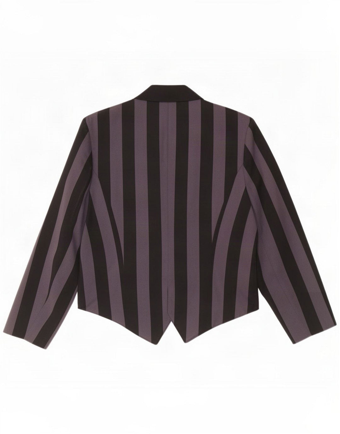 Vintage Womens Double Breasted Blazer Jacket UK 14 Large Black Striped