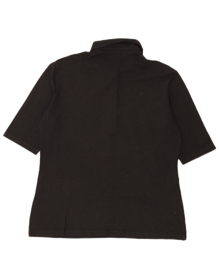 Lacoste Womens Polo Shirt Size 48 XL Black Cotton