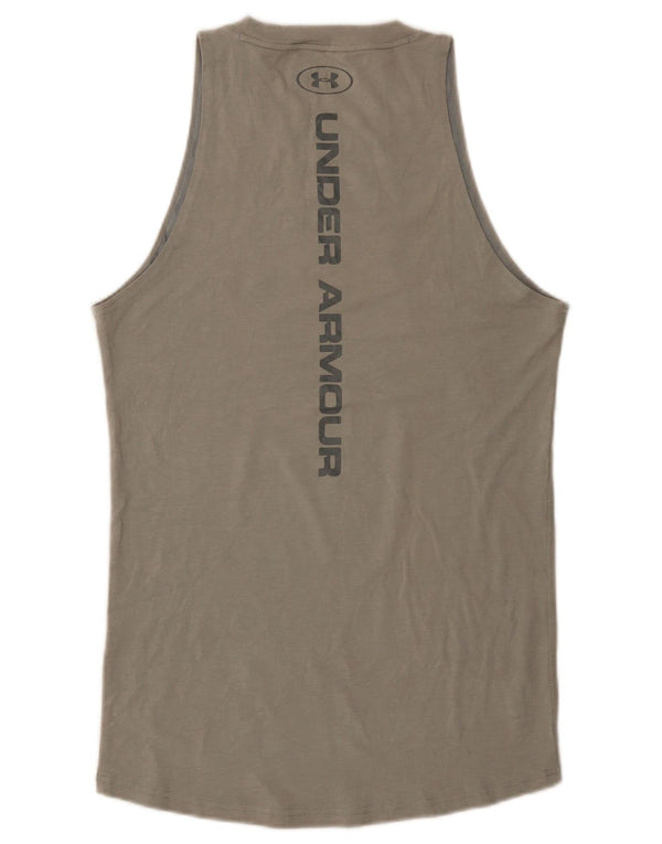 Under Armour Mens Heat Gear Graphic Vest Top Small Grey