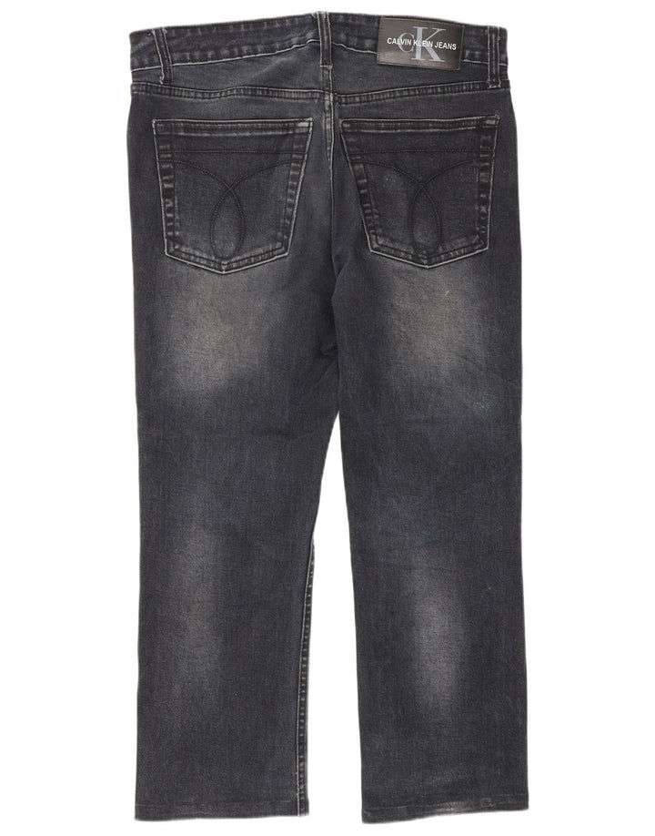 Calvin Klein Mens Straight Jeans W32 L26 Navy Blue