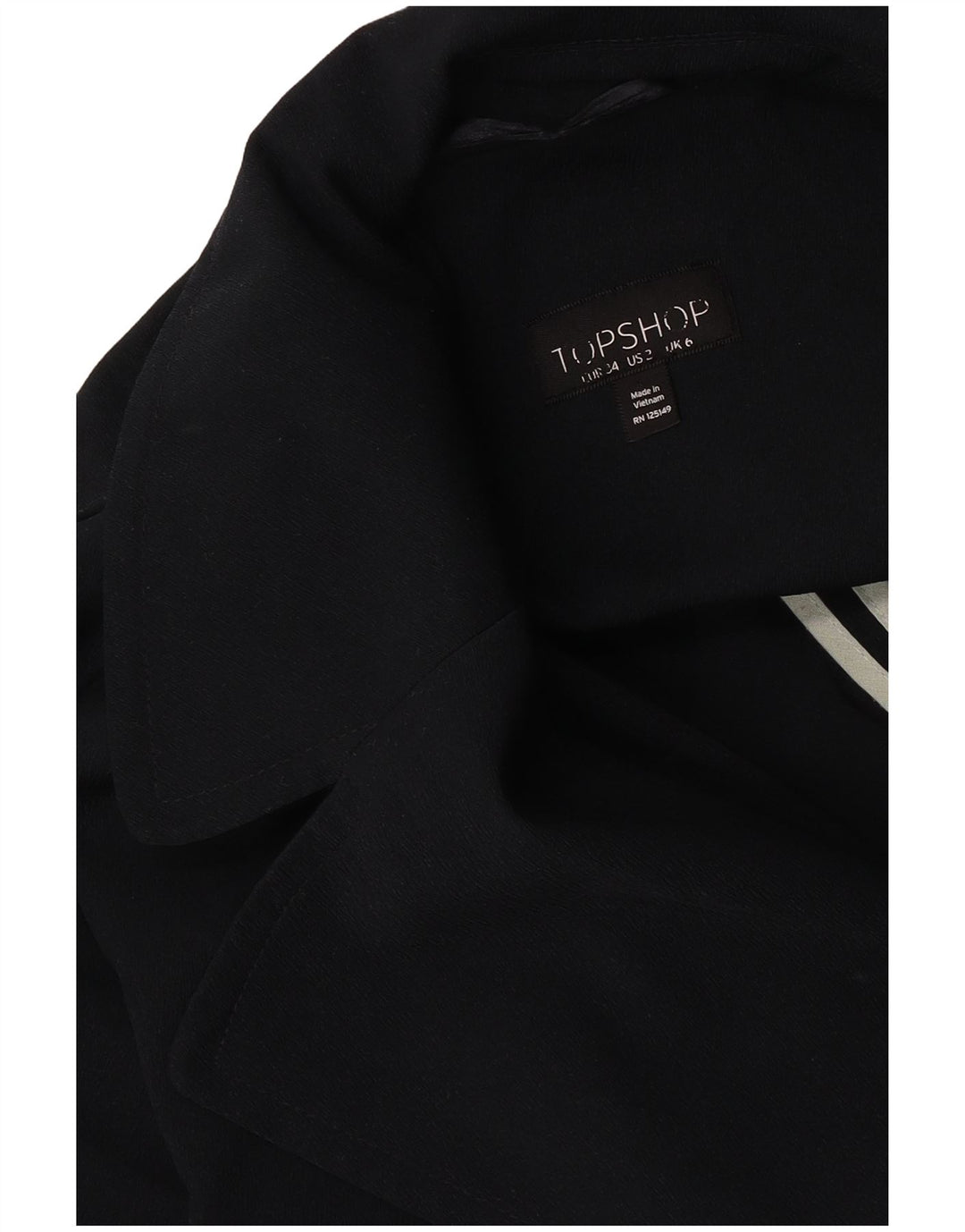 Topshop Womens Oversized Trench Coat UK 6 XS Navy Blue