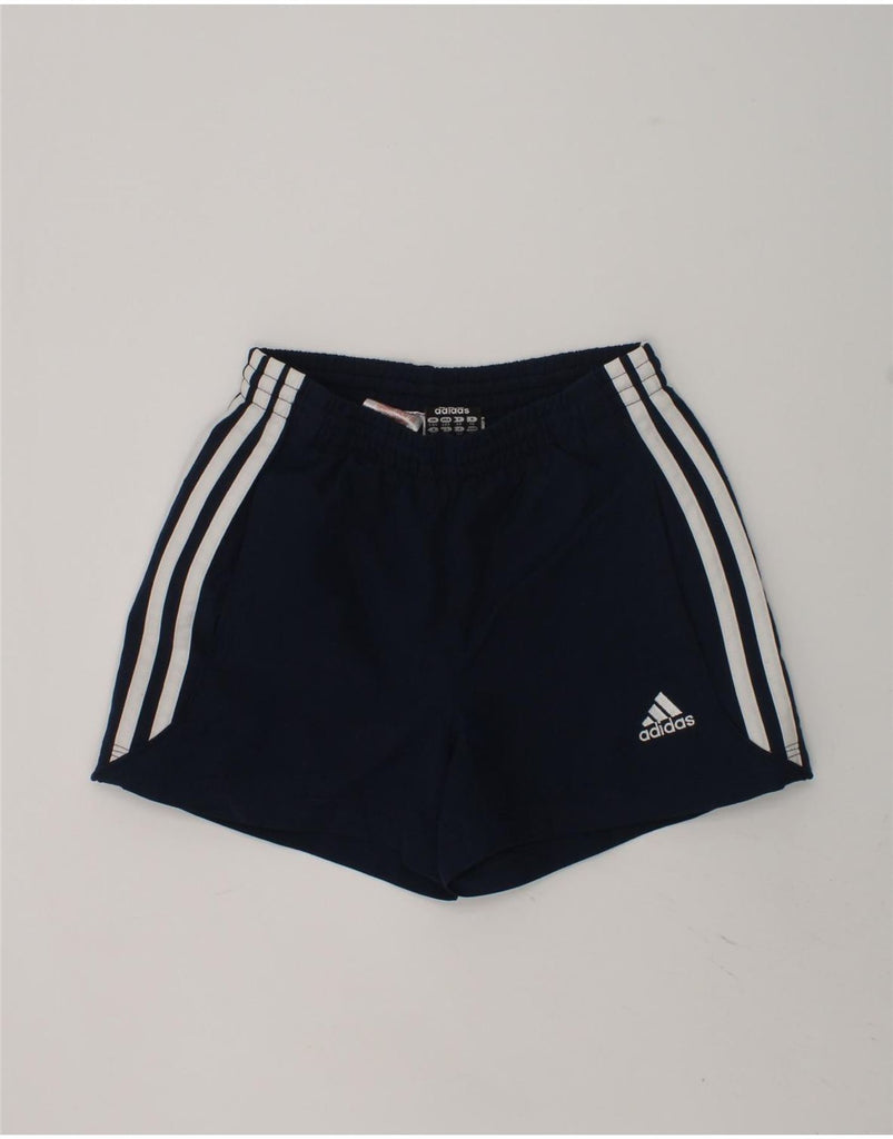 ADIDAS Boys Climalite Sport Shorts 5-6 Years Navy Blue Polyester | Vintage Adidas | Thrift | Second-Hand Adidas | Used Clothing | Messina Hembry 