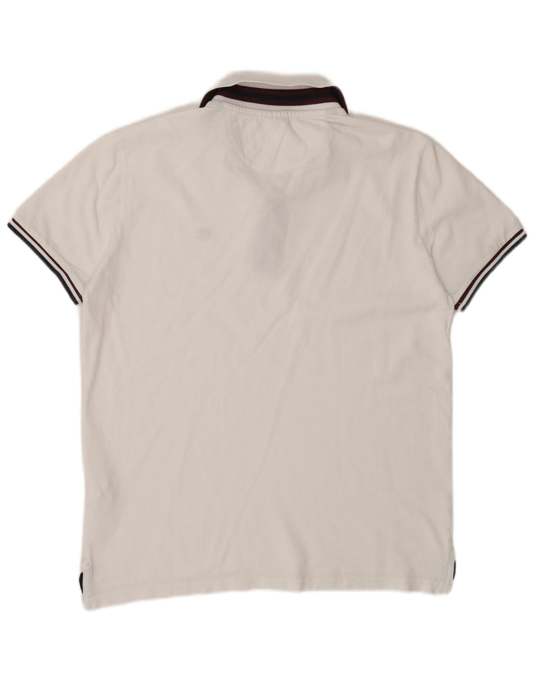 Champion Mens Short Sleeve Polo Shirt Small White Cotton