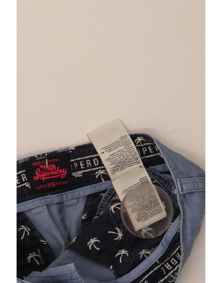 Superdry Mens Chino Shorts XS W30  Blue Cotton