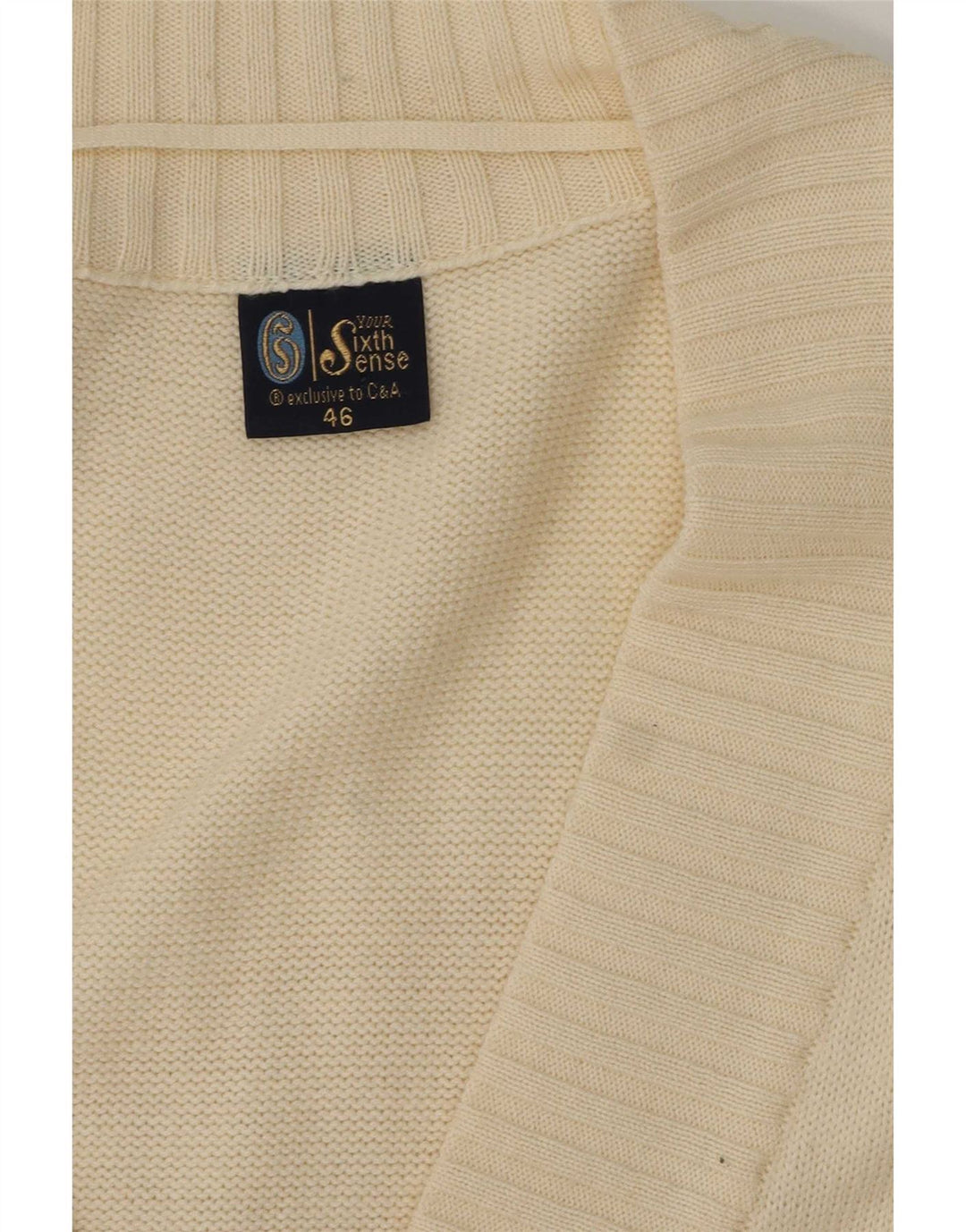 Your Sixth Sense Womens Oversized Cardigan Sweater EU 46 XL Off White