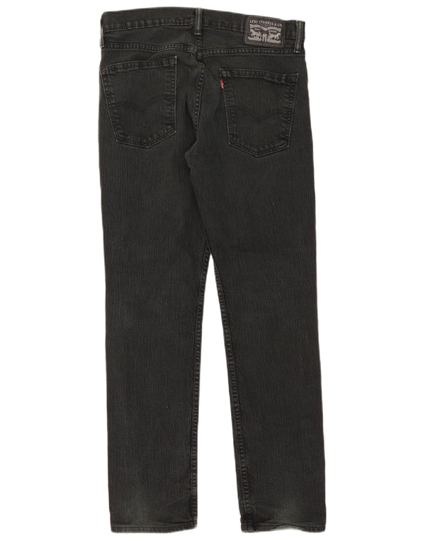 Levi's Womens Straight Jeans W32 L30 Black Cotton