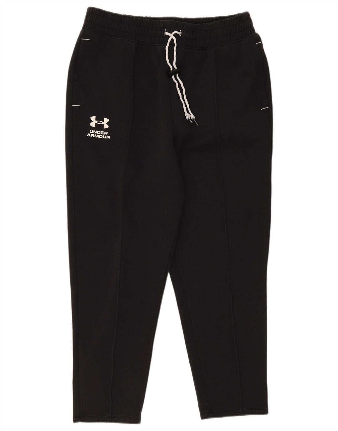 Under Armour Mens Crop Tracksuit Trousers Medium Black Cotton