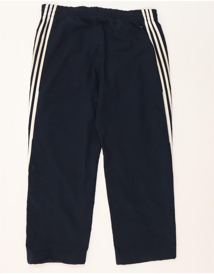 Adidas Mens Climalite Tracksuit Trousers Large  Navy Blue Polyester