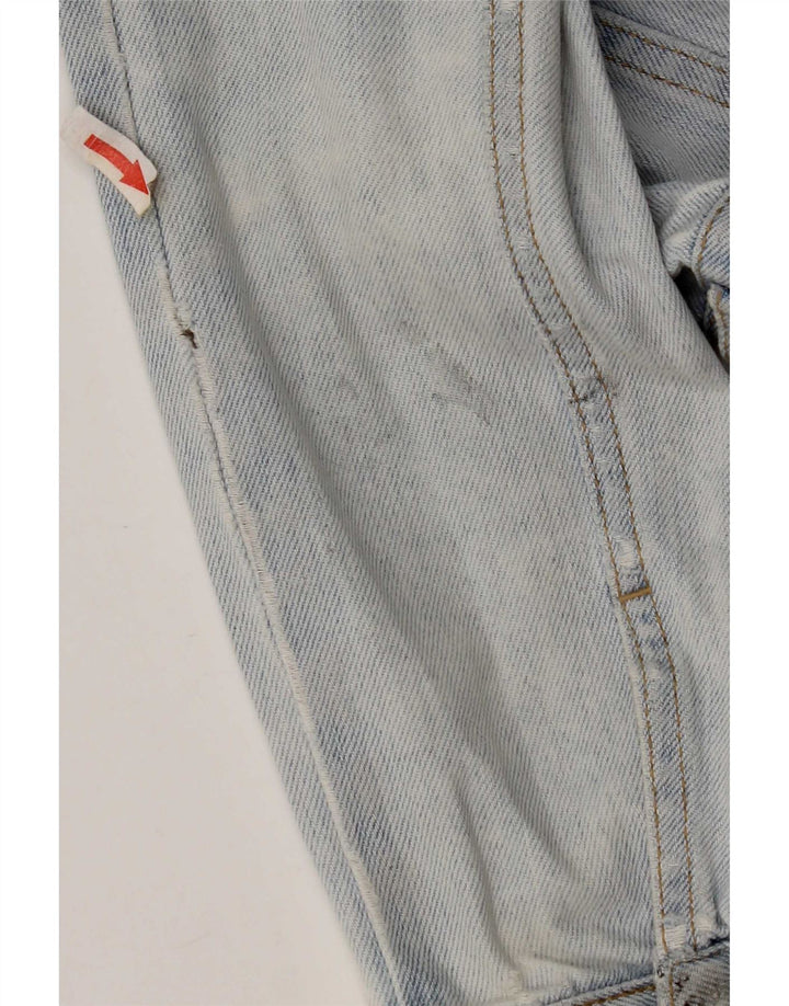 Topshop Womens Denim Jacket UK 10 Small Blue Cotton