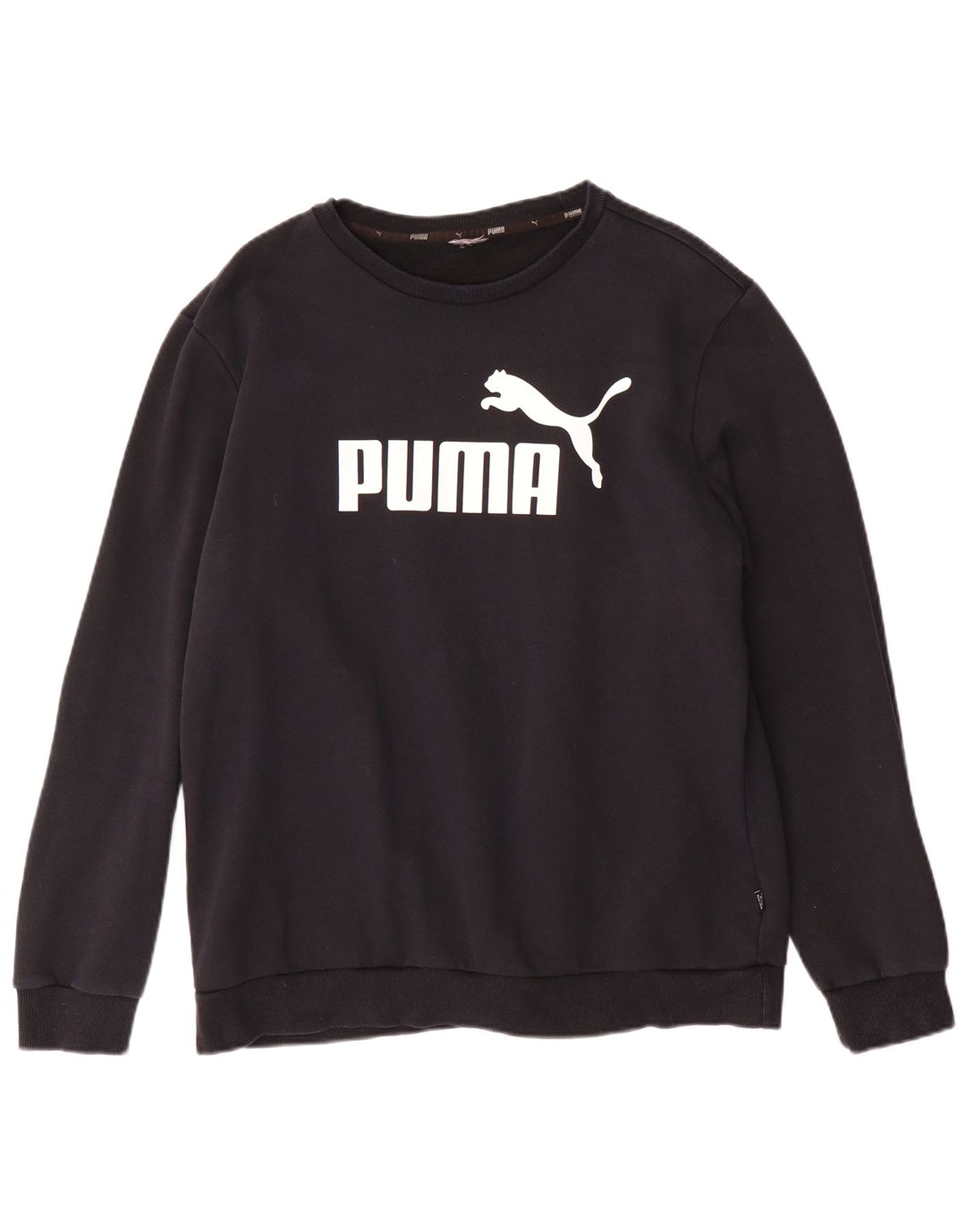 Puma Mens Graphic Sweatshirt Jumper Large Black