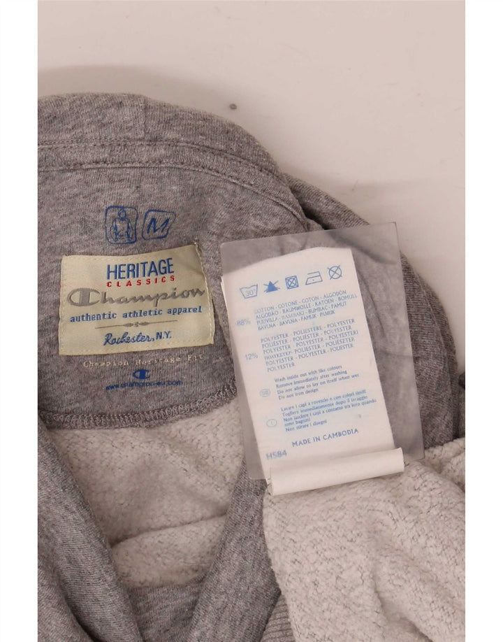 Champion Womens Heritage Classics Sweatshirt Jumper UK 14 Medium Grey