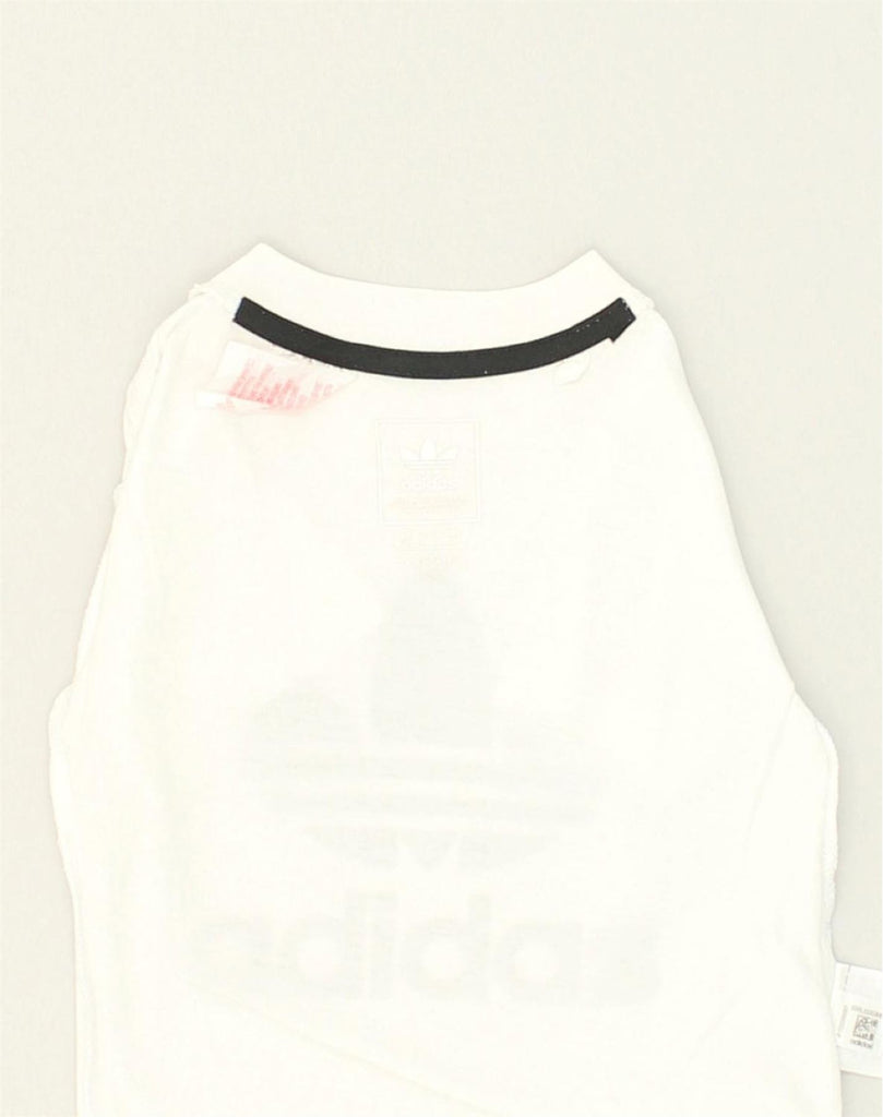 ADIDAS Baby Girls Graphic T-Shirt Top 9-12 Months White Cotton | Vintage Adidas | Thrift | Second-Hand Adidas | Used Clothing | Messina Hembry 