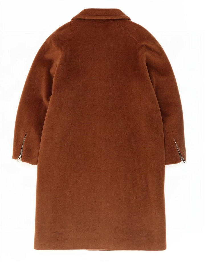 Delia Ferrari Womens Oversized Double Breasted Coat IT 43 Medium Brown