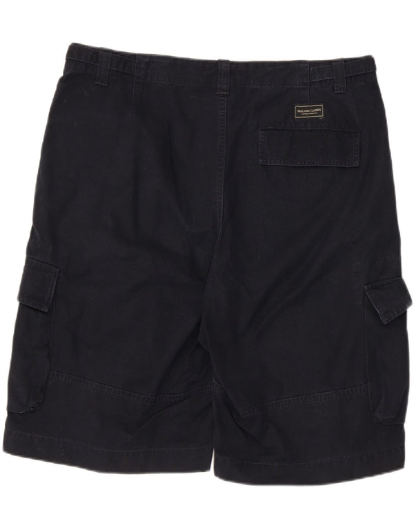 MARLBORO CLASSICS Mens Cargo Shorts IT 56 3XL W38  Navy Blue