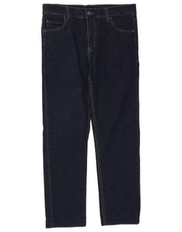 Cheap Monday Womens Straight Jeans W34 L26 Navy Blue Cotton