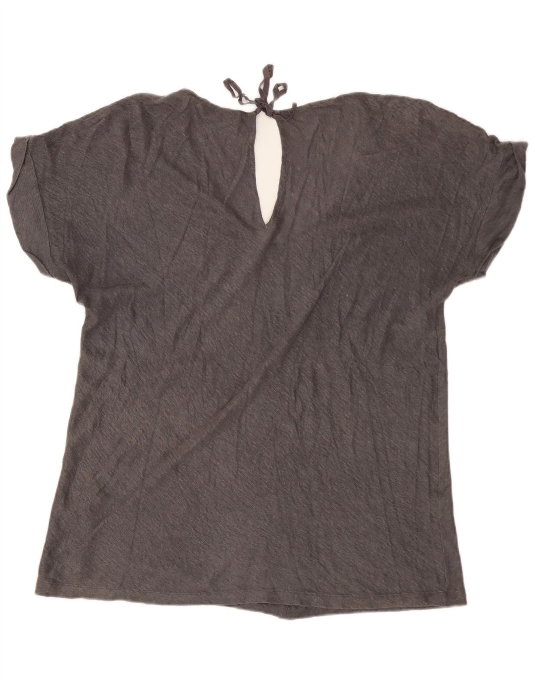 Massimo Dutti Womens Blouse Top UK 16 Large Grey