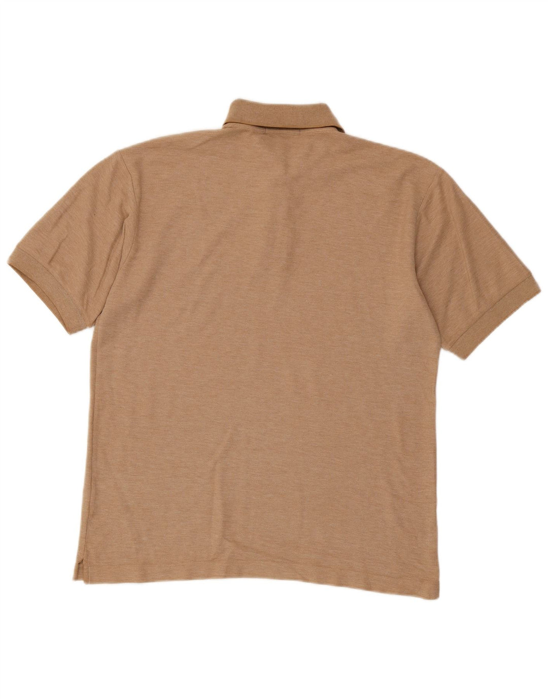 FILA Mens Polo Shirt IT 48 Medium Brown Flecked Cotton