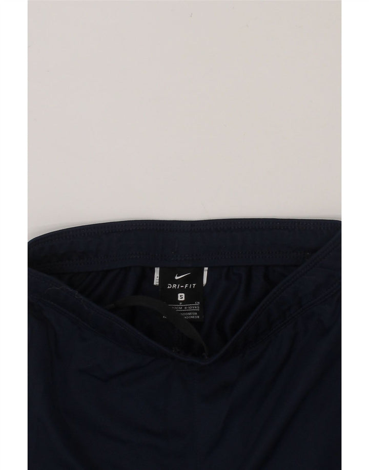 NIKE Boys Dri Fit Bermuda Sport Shorts 8-9 Years Small Navy Blue Vintage Nike and Second-Hand Nike from Messina Hembry 