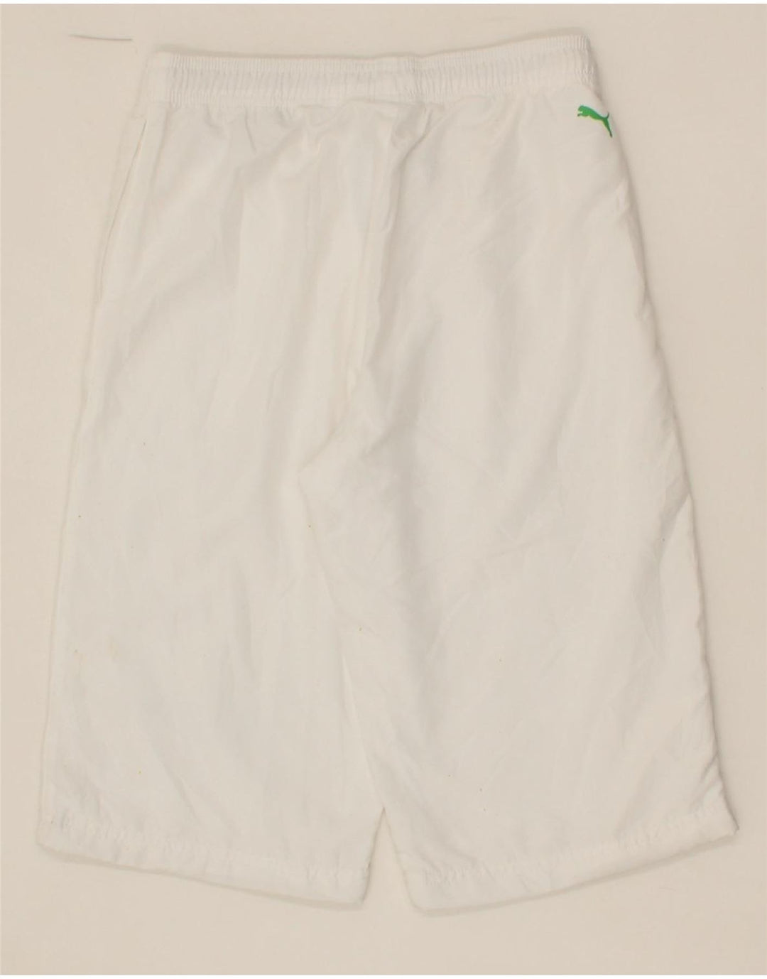 PUMA Boys Graphic Sport Shorts 11-12 Years White Polyester Vintage Puma and Second-Hand Puma from Messina Hembry 