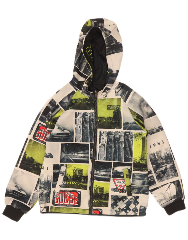 Guess Boys Graphic Reversible Jacket 11-12 Years Multicoloured Geometric