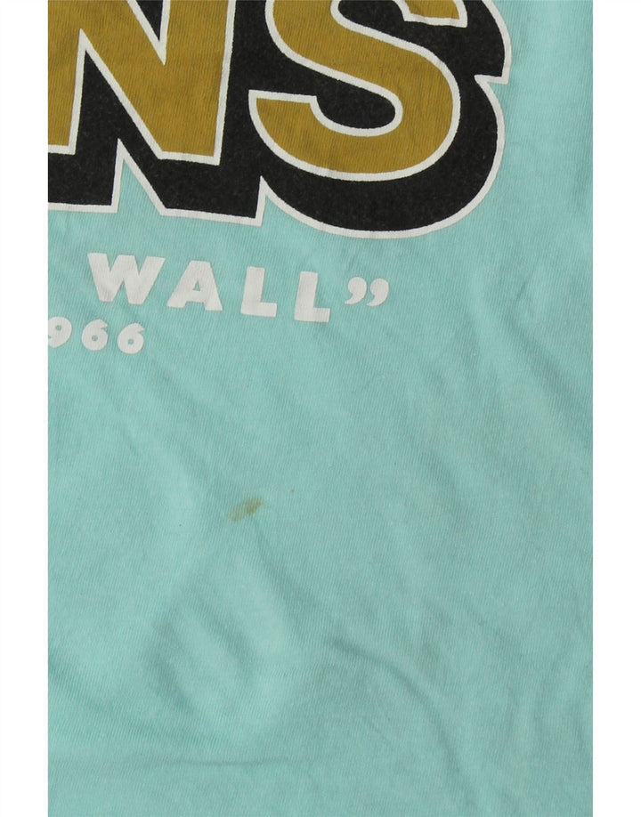 VANS Boys Graphic Top Long Sleeve 10-11 Years Medium Turquoise Cotton Vintage Vans and Second-Hand Vans from Messina Hembry 