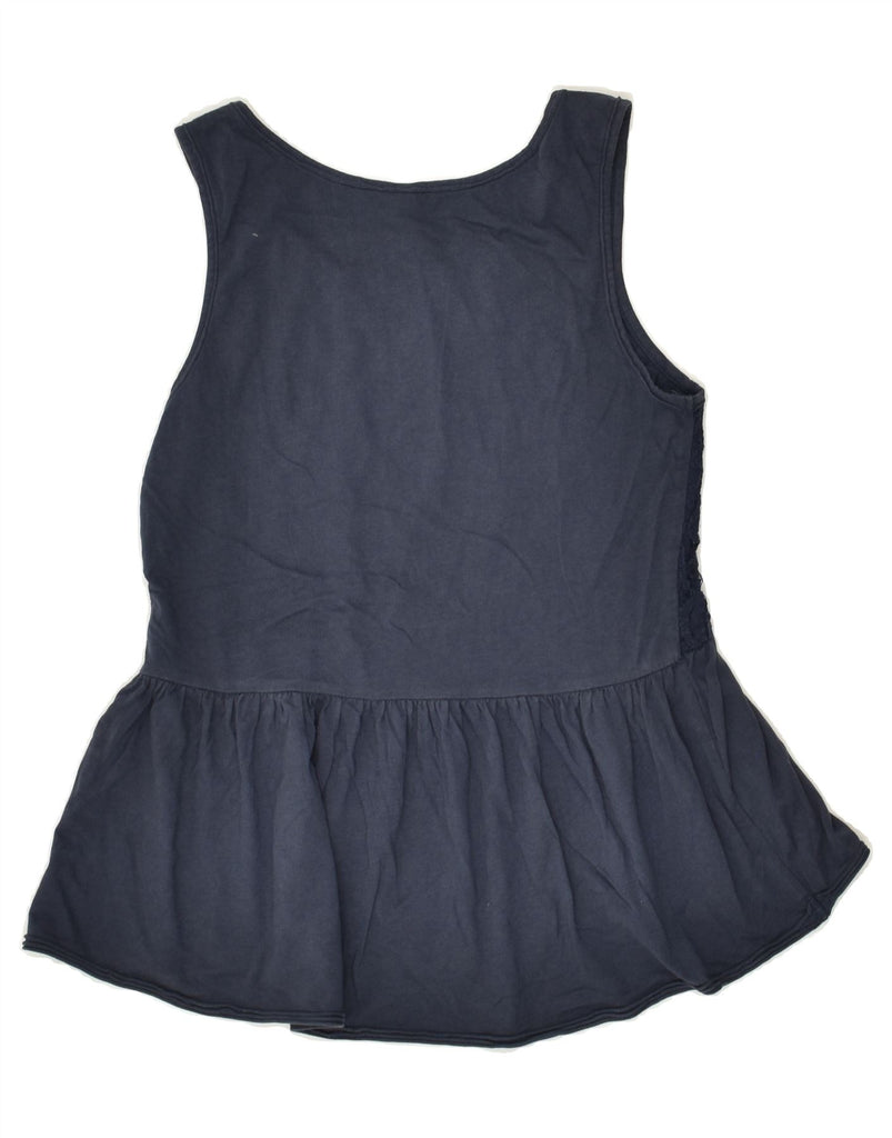 BENETTON Girls Sleeveless Basic Dress 11-12 Years Navy Blue | Vintage Benetton | Thrift | Second-Hand Benetton | Used Clothing | Messina Hembry 