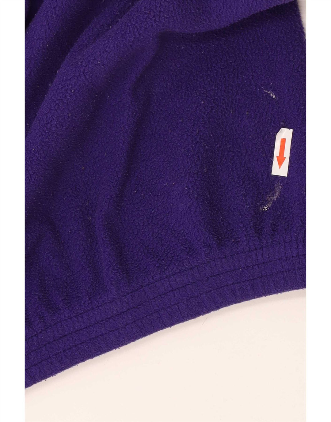 Brugi Mens Zip Neck Fleece Jumper Medium Purple Colourblock Polyester