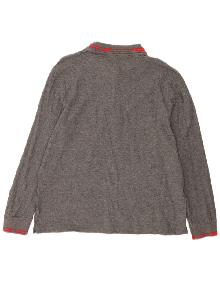 Lotto Mens Long Sleeve Polo Shirt 2XL Grey