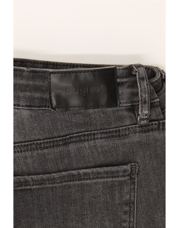 DESIGUAL Womens Cropped Jeans W32 L26 Grey Vintage Desigual and Second-Hand Desigual from Messina Hembry 